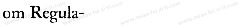 om Regula字体转换